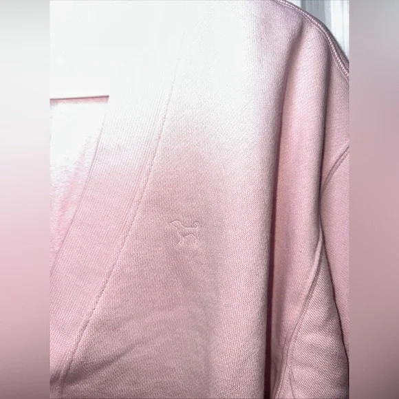 Victoria‎ Secret PINK Ivy Fleece Cropped Cardigan Size XS Color Pink - Picture 7 of 11